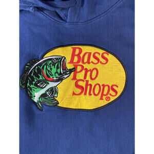 Bass Pro Shops Navy Blue Hoodie with Logo Embroidery XXXL